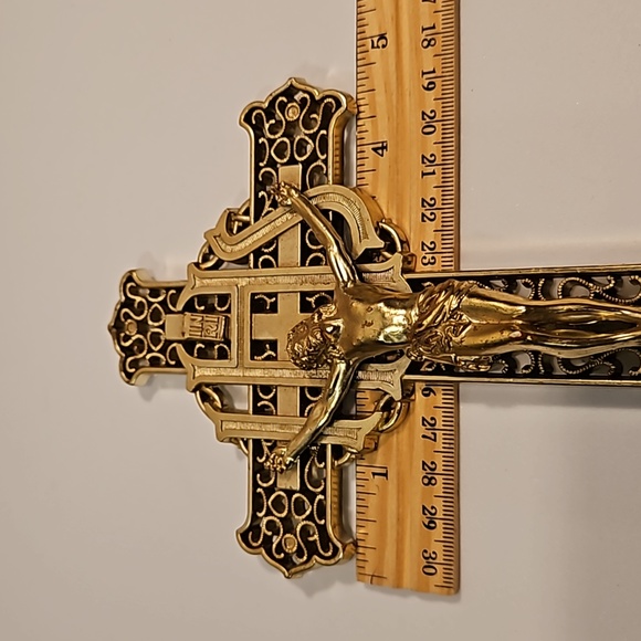 Vintage IHS Holy Cross Spiritual Crucifix - Picture 12 of 14